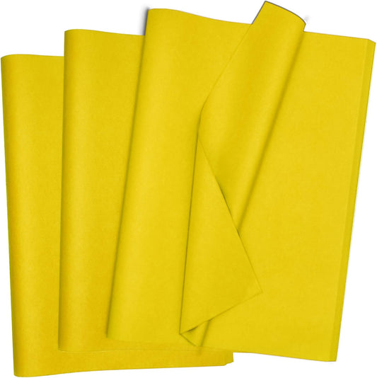120 Sheets Yellow Tissue Paper 20x14 Inches Tissue Paper for Gift Bags Wrapping Paper for Birthday Weddings Holiday Crafts Festival Decoration