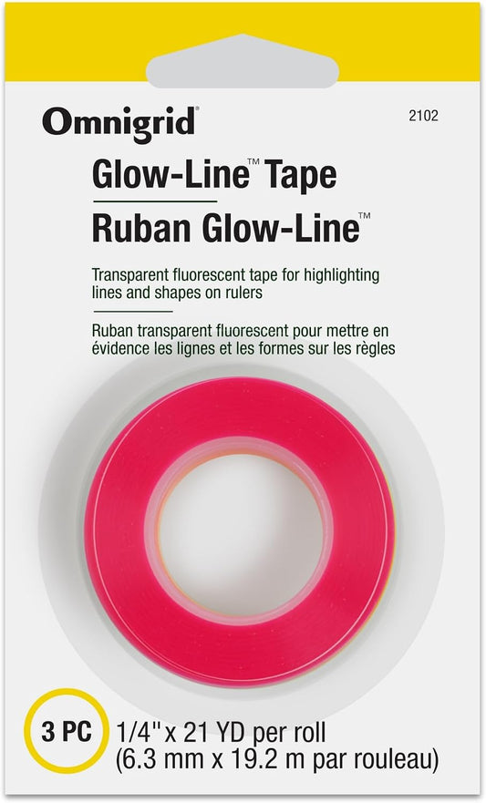 2102 Glow Line Tape, Pink/Orange/Yellow