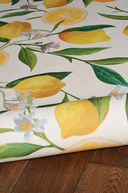 The Anywhere Washable Rug Wesley Ivory/Yellow 2' X 8' Runner Rug