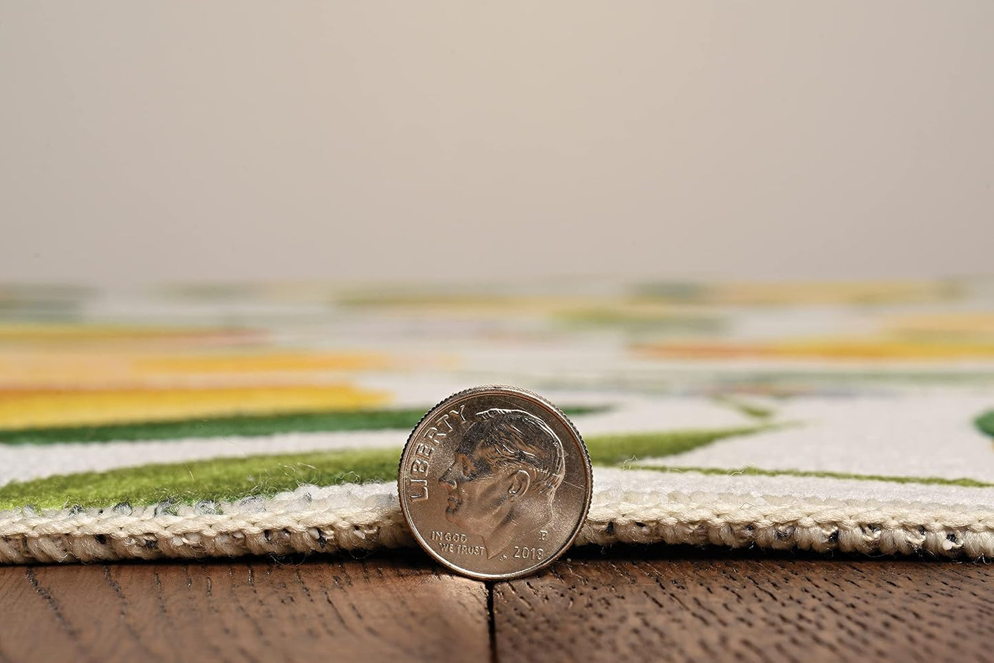 The Anywhere Washable Rug Wesley Ivory/Yellow 2' X 8' Runner Rug