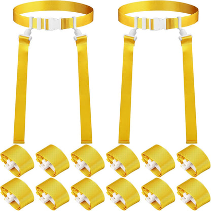 2/12/24/36 Player Flag Football Belt, Adjustable Football Belts and Flags for Kids Youth Adult Sport Team Training