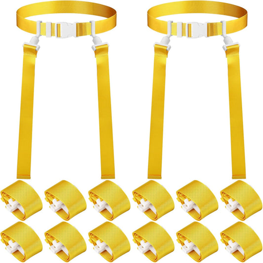 2/12/24/36 Player Flag Football Belt, Adjustable Football Belts and Flags for Kids Youth Adult Sport Team Training