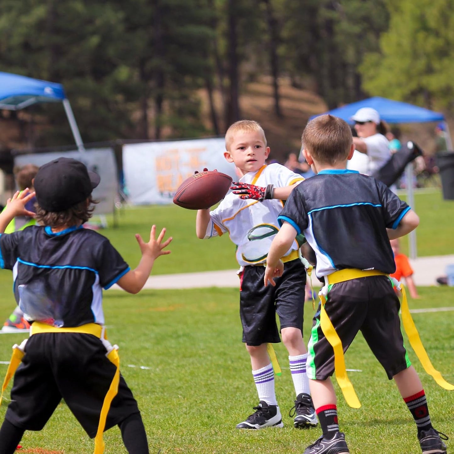 2/12/24/36 Player Flag Football Belt, Adjustable Football Belts and Flags for Kids Youth Adult Sport Team Training