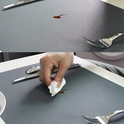 Silicone Placemats [17.7''x12.6''] Heat-Resistant Thicken Non-Slip Tablemats Non-Skid Table Mats Set of 4 (Yellow)