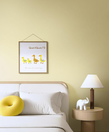 Solid Light Yellow Wallpaper Matte Textured Peel and Stick Wallpaper 118"X15.7" Self Adhesive Removable Wall Paper Waterproof Contact Paper for Living Room Bedroom Decor