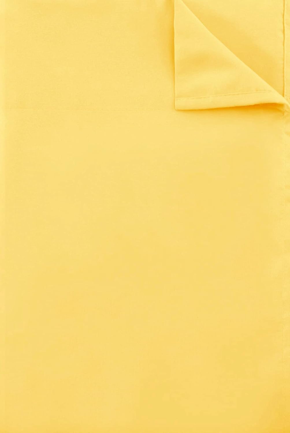 Flat Sheet Single,1 Pack Solid Flat Sheet Smooth Touch Hotel Quality (Twin, Yellow)
