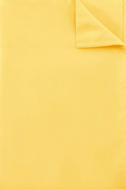 Flat Sheet Single,1 Pack Solid Flat Sheet Smooth Touch Hotel Quality (Twin, Yellow)