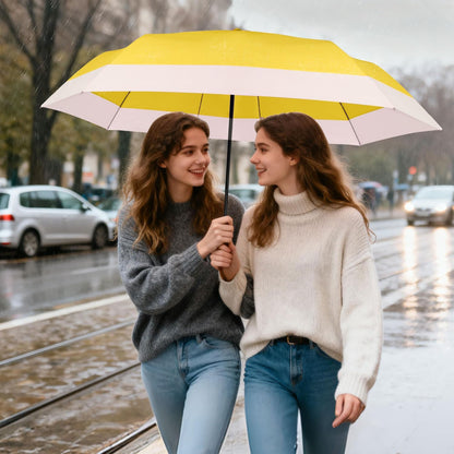 Large Golf Umbrella 54 Inch Compact Folding Auto Close Wood Handle Rain | Big oversized canopy, collapsible frame, one-button rain control, 210T waterproof fabric, wooden grip for travel daily use