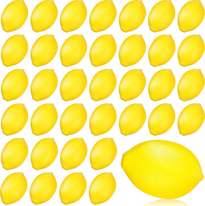 36 Pcs Lemon Toys Lemon Relieve Stress Ball Party Favors Pu Foam Quick Rising Fruit Stress Relieve Toys for School Home Small Party Bag Fillers