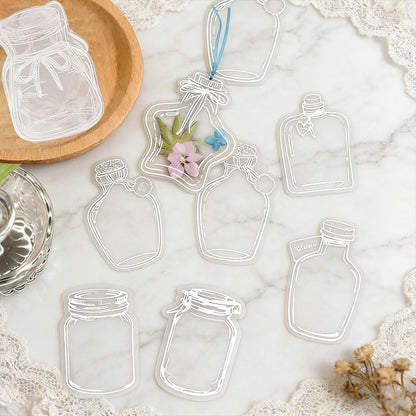 Dried Flower Bookmark Making,40PCS DIY Transparent Bookmarks for Pressed Dried Flowers, Handmade Clear Plastic Floral Book Marks for Gifts, Classroom Projects & Reading