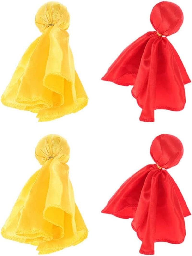 4 Pcs Football Penalty Flag Football Challenge Flags Tossing Football Referee Flags Party Accessory(2 Red & 2 Yellow)