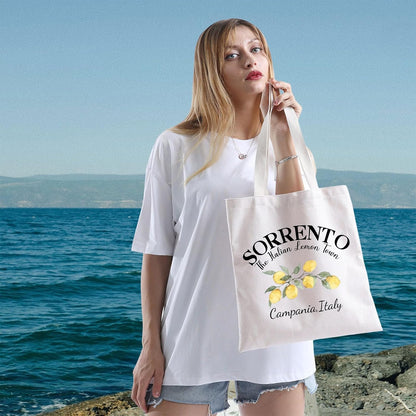 Sorrento Italian Delicious Lemon Tote Bag Southern Italy Gift Sorrento Travel Gift for Italy Lover