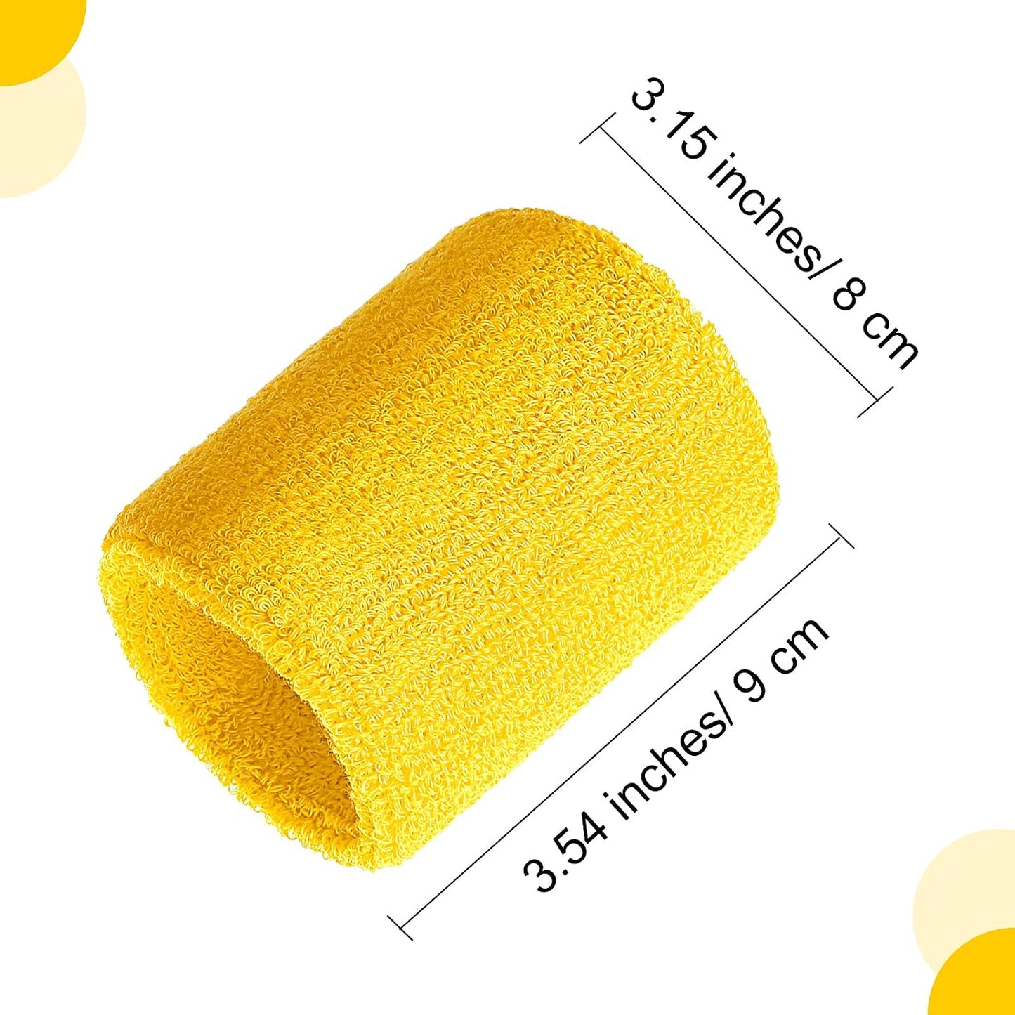 12 Pcs Wristbands Sweatband for Women Men, Neon 80s Sport Wrist Bands for Baseball Basketball Football Tennis Soccer Team Gymnastics Spirit Absorbent Sweatbands