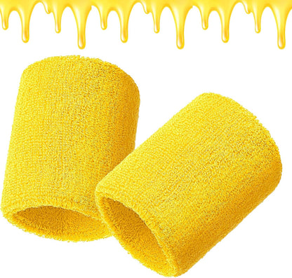 12 Pcs Wristbands Sweatband for Women Men, Neon 80s Sport Wrist Bands for Baseball Basketball Football Tennis Soccer Team Gymnastics Spirit Absorbent Sweatbands