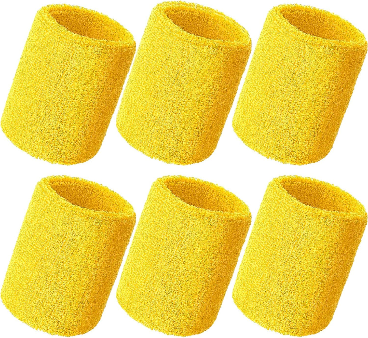 12 Pcs Wristbands Sweatband for Women Men, Neon 80s Sport Wrist Bands for Baseball Basketball Football Tennis Soccer Team Gymnastics Spirit Absorbent Sweatbands