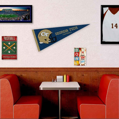 Georgia Tech Yellow Jackets Football Helmet Pennant