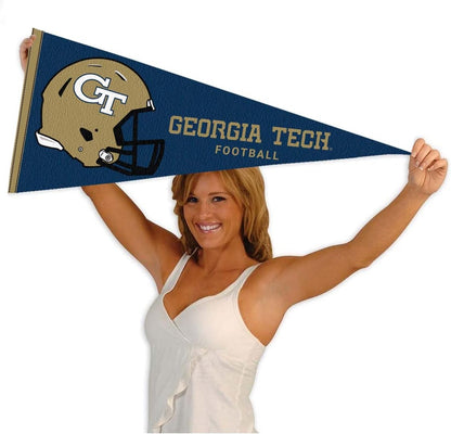 Georgia Tech Yellow Jackets Football Helmet Pennant