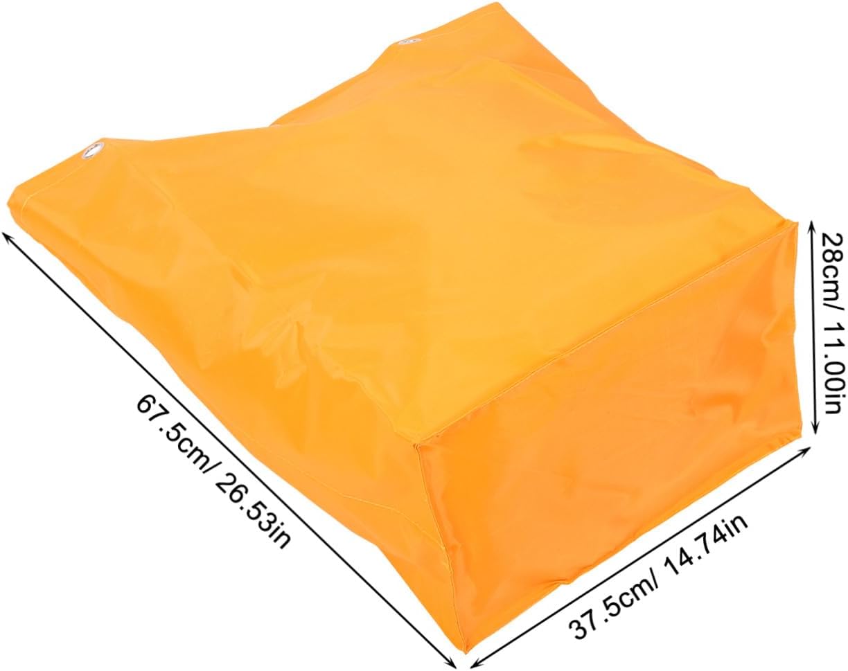 Replacement Yellow Janitorial Cart Bag Canvas Cleaning Bag for Housekeepers