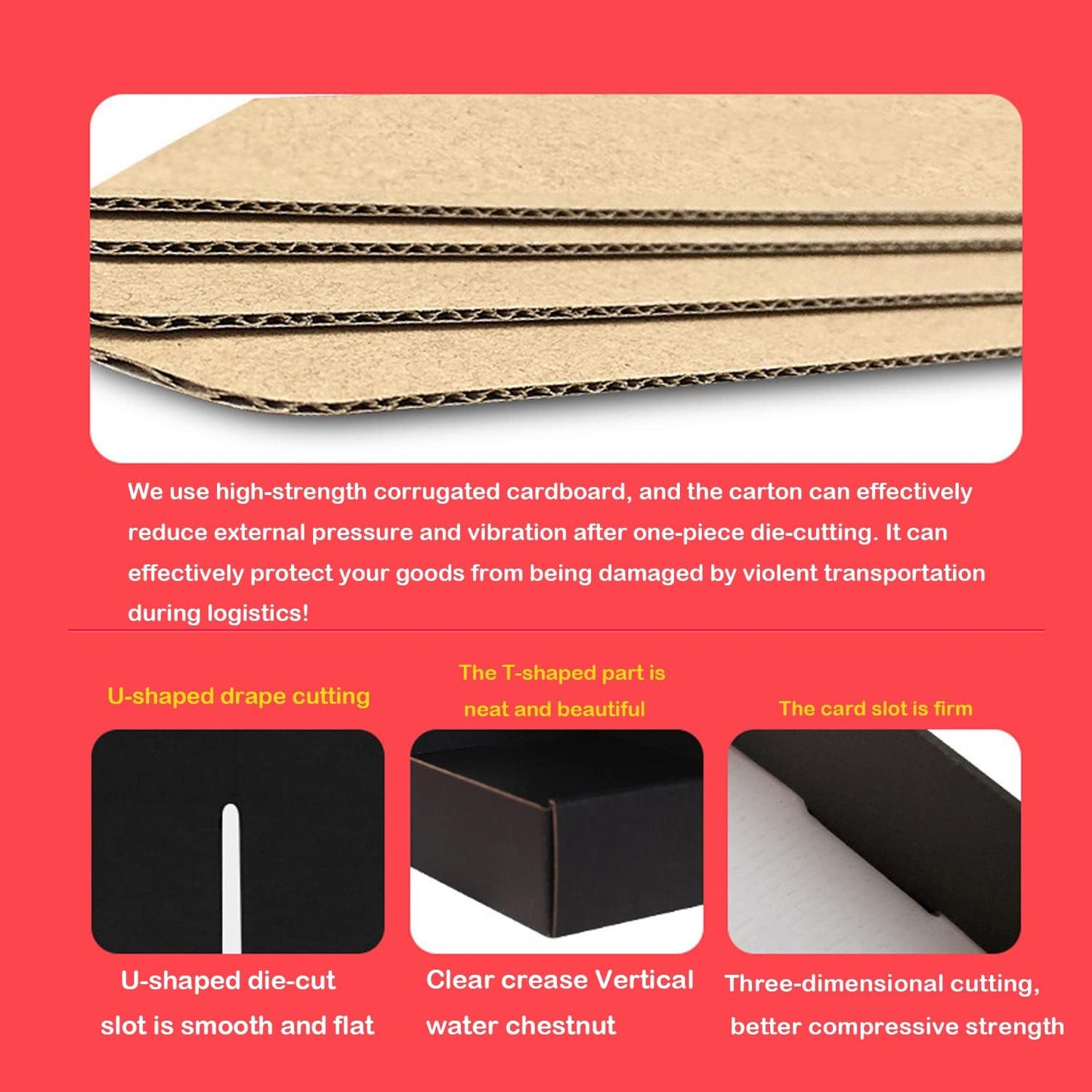 Yellow Shipping Packaging Hard Corrugated Cardboard Shipping Boxs Gift Wrap Box for Bridesmaid Proposal,Invitations, Wedding,Christmas,Anniversary with Lids Anti-Impact Suitable E-Commerce | Yellow Mailer Gift Boxes Foldable Wrap Box for Bridesmaid