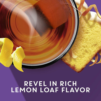 Glazed Lemon Loaf Dessert Delights Herbal Tea Bags, Caffeine Free, 15 Total Tea Bags