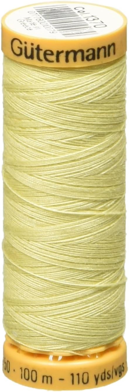 Natural Cotton Thread 110 Yards-Light Yellow (103C-1370)