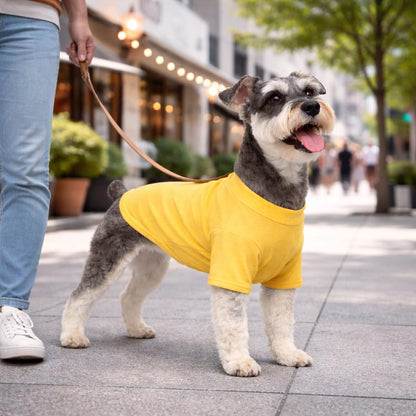Bulldog Clothes Dog Clothing Blank T-Shirt Tee Shirts for French Bulldog English Bulldog American Pit Bull Pugs 100% Cotton Skin Care Yellow B-S