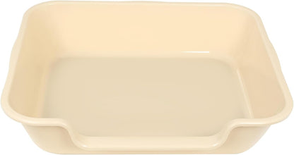Extra Large Low Entry ABS Cat Litter Box, Yellow, 24" L x 20" W, 1 Pack | Durable low entry litter box, non-stick, odor-free, ideal for seniors, kittens, rabbits, large cats and multi-pet homes.
