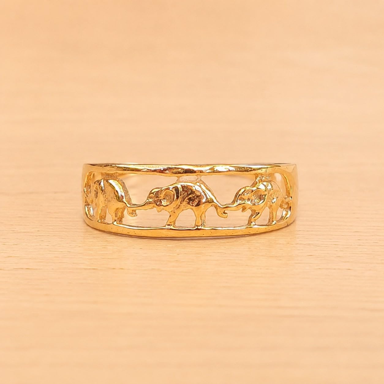 Gold Plated Toe Ring for Women, Adjustable Open Band, Handmade | Fits Toe, Knuckle or Pinky Ring | One Size Fits Most | Comfortable to Wear | Minimalist Style | Water Resistant