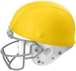 Sports Dozen (12) Football/Hockey/Lacrosse Stretchable Helmet Covers (Yellow)