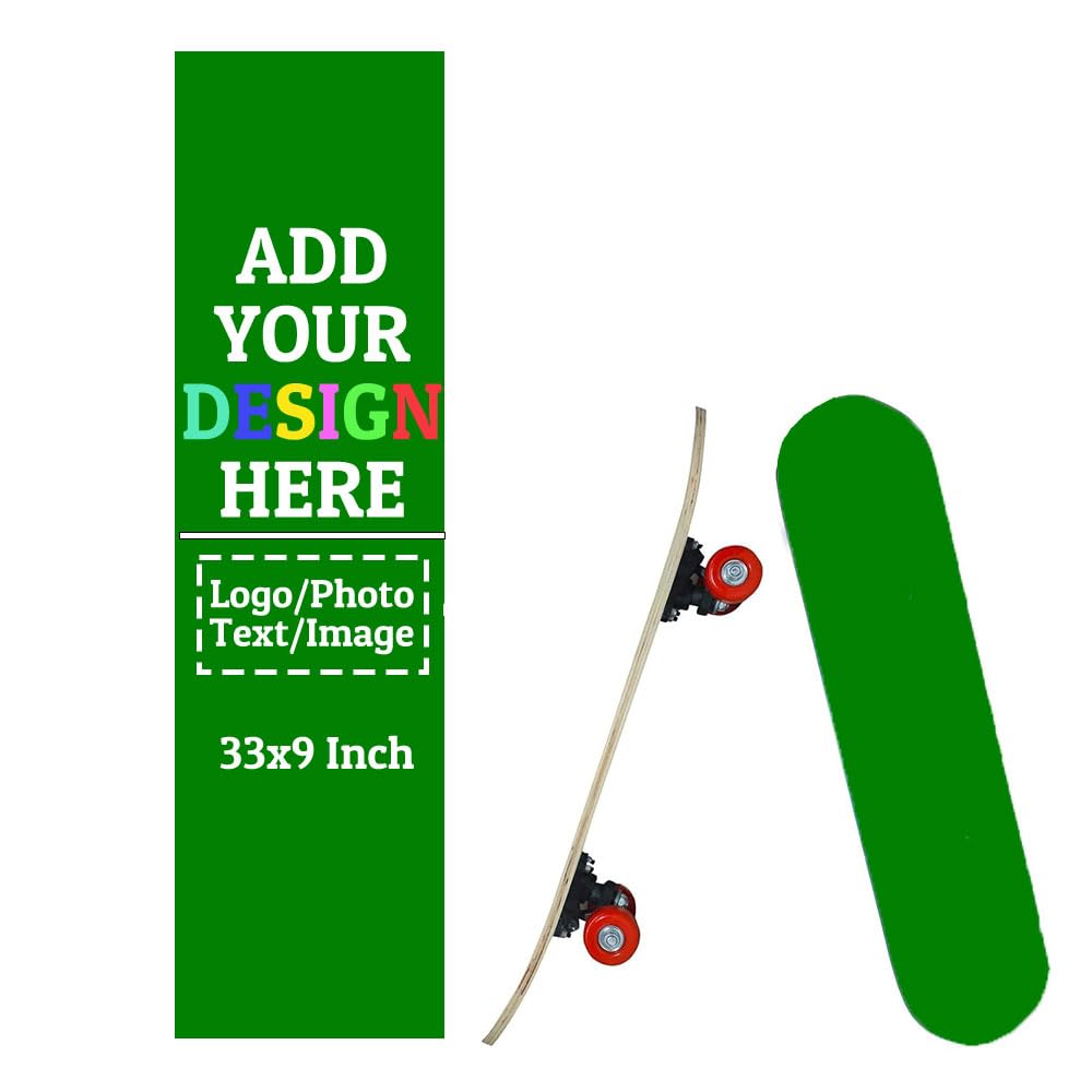 Customized Skateboard Grip Tape Add Your Own Photo Text Image Logo Personalized Non Slip Skateboard Tape, Longboards Griptape, Scooter Grips, Yellow