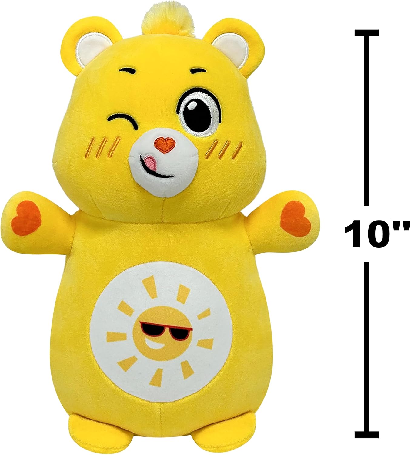 Original Care Bears 10in Funshine Bear HugMees – Ultrasoft Official Jazwares Plush (Medium-Sized)