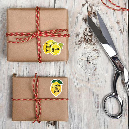 Coated Paper Made Just for You Lemon Stickers，Lemon Stand Stickers Gift Bags Packaging
