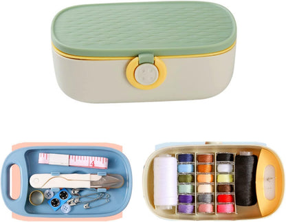Yellow Sewing Project Kit, 135 Pcs Family Sewing Supplies Repair Kit Traveler Sewing Kit Sewing Thread Accessories DIY Sewing Supplies Organizer (Yellow)