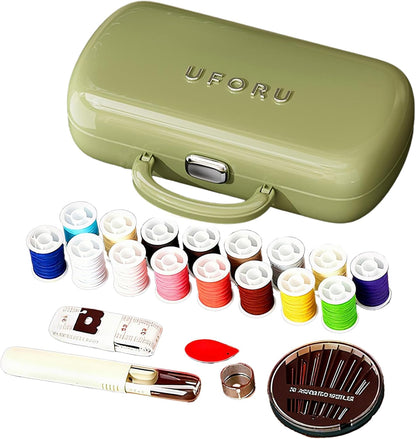 Yellow Sewing Project Kit, 135 Pcs Family Sewing Supplies Repair Kit Traveler Sewing Kit Sewing Thread Accessories DIY Sewing Supplies Organizer (Yellow)