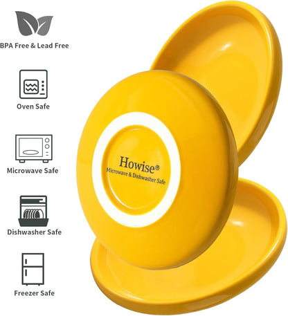 3 PCS Ceramic Cat Bowls, 5.5 in Pet Food Bowl Cat Dishes for Food and Water, Small Dog Dish(Yellow)