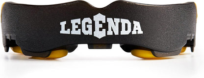 Legenda Mouth Guard Sports w/Case, Professional Mouthguard for Boxing, Football, Hockey, Jiu Jitsu, Muay Thai, MMA, Wrestling and High Contact Sports, Fits Adults, Youth, Kids 11+ (Black/Yellow)