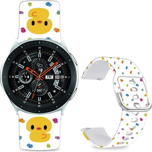 Cartoon Watch Bands Compatible with Samsung Galaxy Watch 46mm/ Galaxy Watch 3 45mm/Samsung Gear S3 Frontier/Classic Strap,Soft Silicone 22mm Replacement Wristband Sport Strap for Men Women.