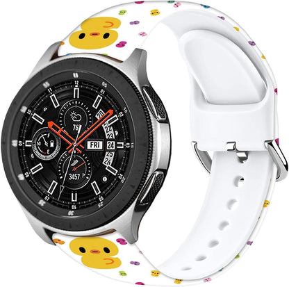 Cartoon Watch Bands Compatible with Samsung Galaxy Watch 46mm/ Galaxy Watch 3 45mm/Samsung Gear S3 Frontier/Classic Strap,Soft Silicone 22mm Replacement Wristband Sport Strap for Men Women.