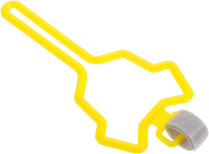 UKCOCO Dog Poop Bag Holder Clip with Hands-free Leash Attachment, Lightweight Sturdy Waste Bag Carrier for Walking and Traveling Pets, Yellow