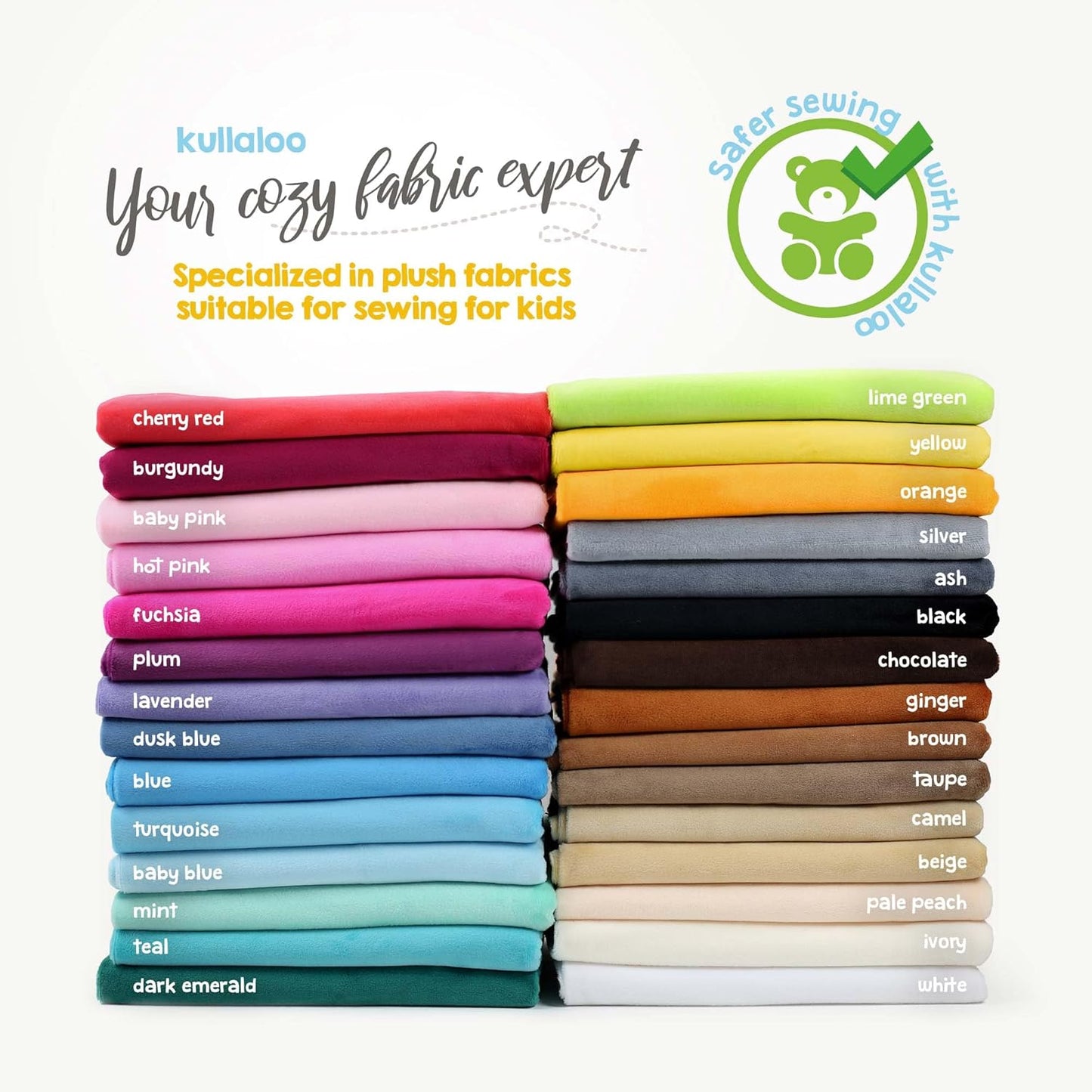 Plush Fabric | Solid Yellow Minky Fabric for Sewing (Pack of 2) | Super Soft Cuddle Material | 39.5x29.5 | Plushies, Baby Blankets, Pillows, Dog Beds, Cat Beds, Baby Accessories, Apparel