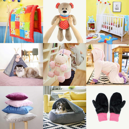 Plush Fabric | Solid Yellow Minky Fabric for Sewing (Pack of 2) | Super Soft Cuddle Material | 39.5x29.5 | Plushies, Baby Blankets, Pillows, Dog Beds, Cat Beds, Baby Accessories, Apparel