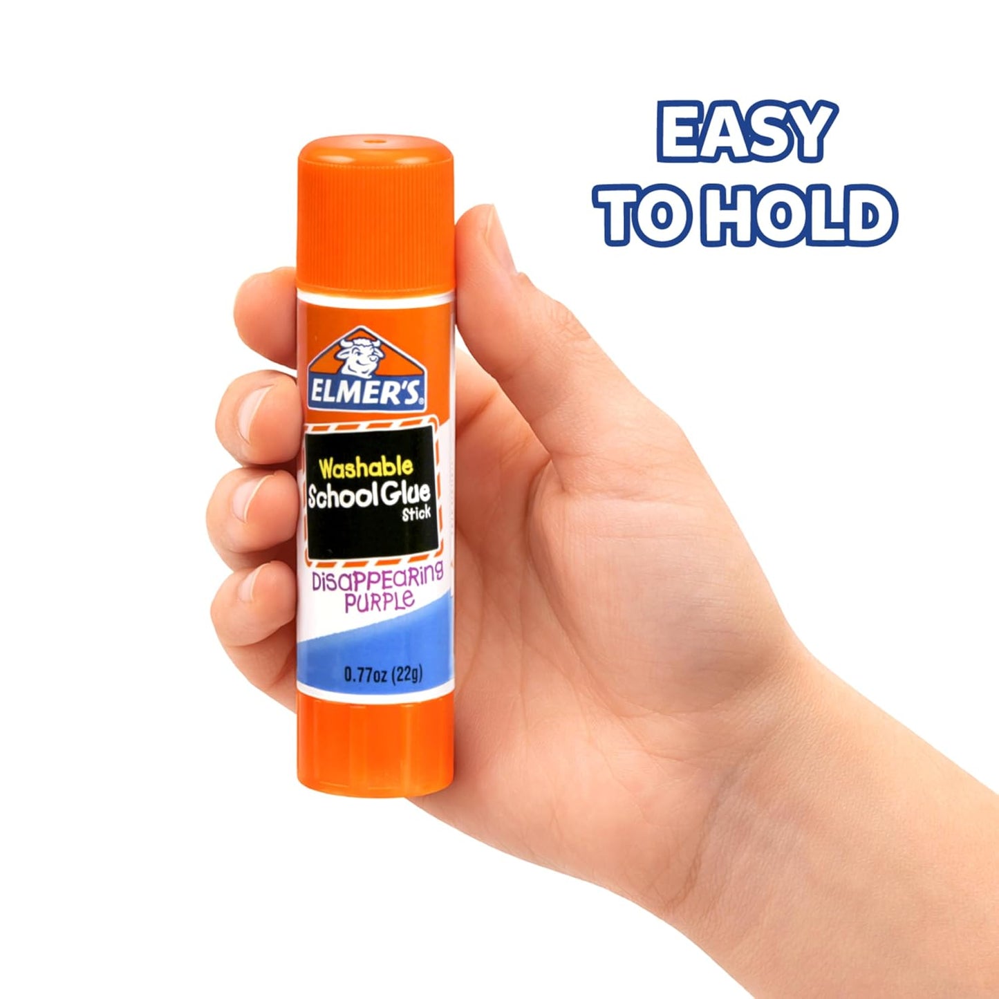 Disappearing Purple School Glue Sticks, Washable, 22 Grams, 3 Count - Poster, Vision Board, Back to School Supplies, #1 Teacher Brand