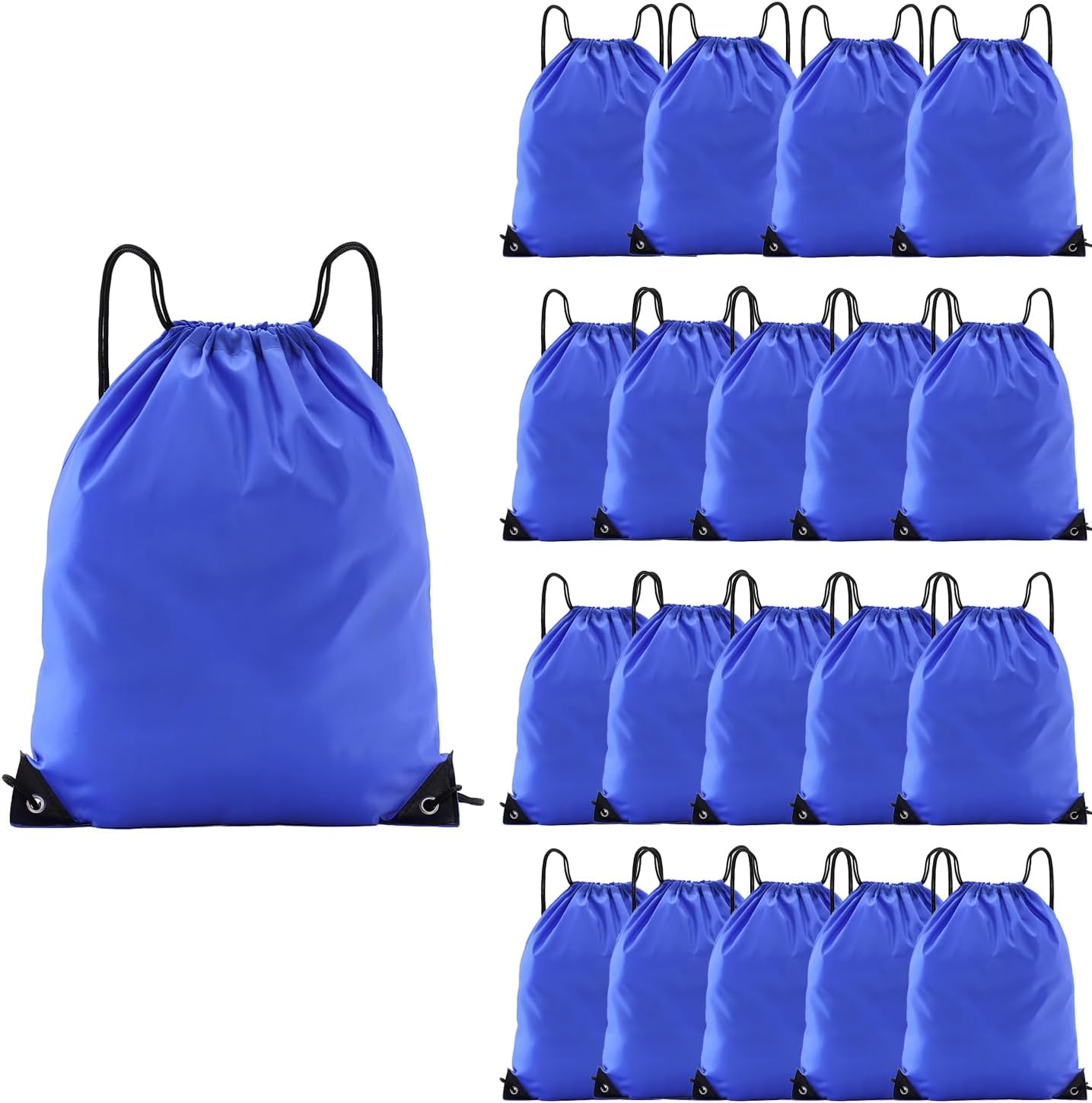 Drawstring Backpacks,10 Pack — Lightweight Drawstring Bags, Gym Sack for Sports, Daily Use & Travel (10, Yellow)