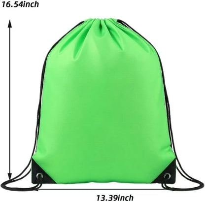 Drawstring Backpacks,10 Pack — Lightweight Drawstring Bags, Gym Sack for Sports, Daily Use & Travel (10, Yellow)