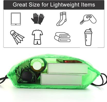 Drawstring Backpacks,10 Pack — Lightweight Drawstring Bags, Gym Sack for Sports, Daily Use & Travel (10, Yellow)