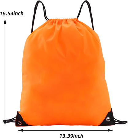 Drawstring Backpacks,10 Pack — Lightweight Drawstring Bags, Gym Sack for Sports, Daily Use & Travel (10, Yellow)