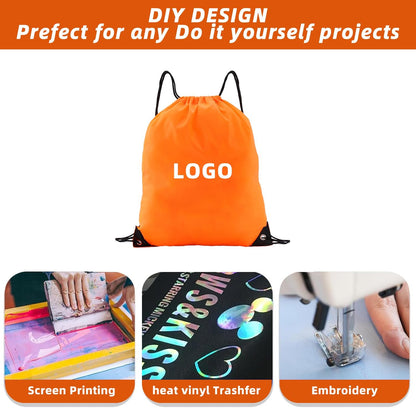 Drawstring Backpacks,10 Pack — Lightweight Drawstring Bags, Gym Sack for Sports, Daily Use & Travel (10, Yellow)