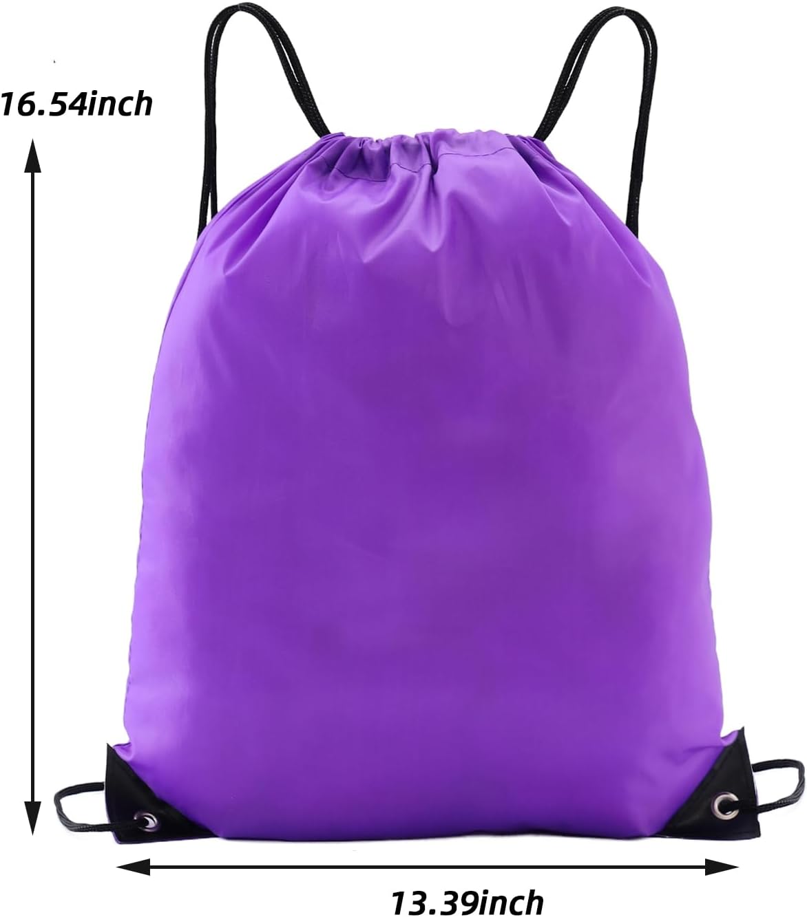 Drawstring Backpacks,10 Pack — Lightweight Drawstring Bags, Gym Sack for Sports, Daily Use & Travel (10, Yellow)