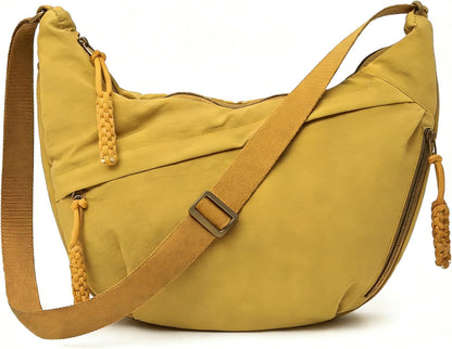 Crescent Crossbody Bags for Women, Casual Shoulder Half Moon Bag, Large Capacity Dumpling Purse Bag for Outdoor Travel