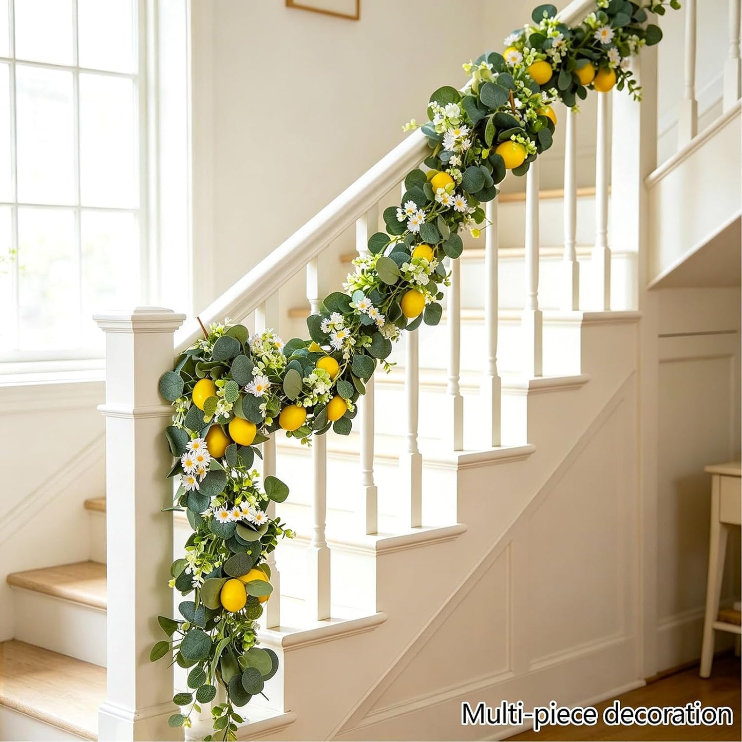 Artificial Lemon Garland Faux Fruit Vine Garlands for Wedding Party Decor (Multi, M)